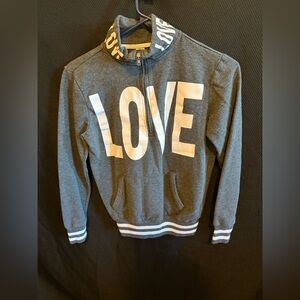 Gray LOVE Kids Jacket